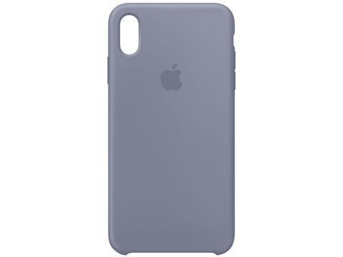 Capa de silicone para iPhone XS Max - Cinza-Lavanda