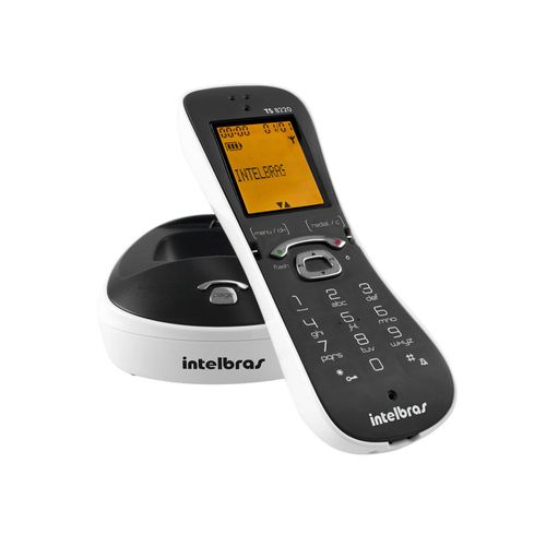 Telefone Sem Fio Intelbras TS 8220 DECT 6.0 Display Digital Branco