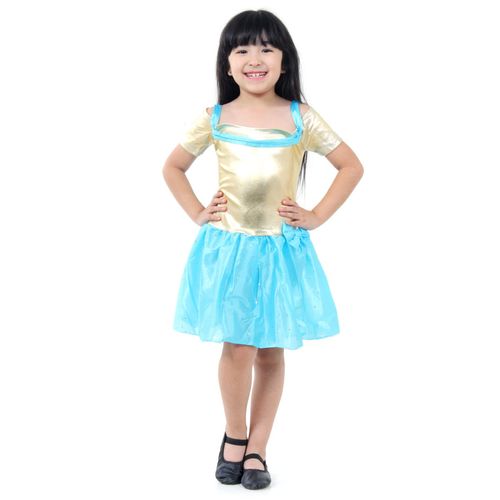 Fantasia Princesa Dourada Infantil -  Era uma Vez  M