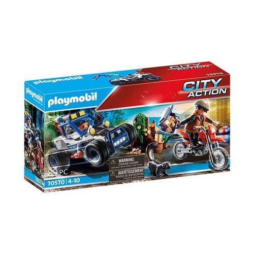Playmobil - City Action - Carro Off Road Da Policia - Com Bandido SUNNY