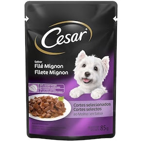 Ração Úmida para Cães Adultos Cesar Filé Mignon 85g