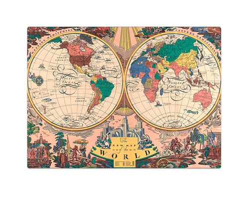 Quebra Cabeca O Novo Mapa do Mundo 1928  - 1000 pecas TOYSTER