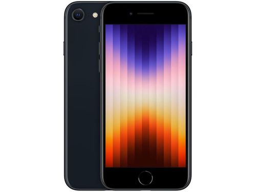 Apple iPhone SE 3ª geração 128GB Meia-noite 4,7&quot; - 12MP iOS Pré-venda Meia-noite
