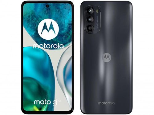 Smartphone Motorola Moto G52 128GB Preto 4G - Octa-Core 4GB RAM 6,6" Câm. Tripla + Selfie 16MP Preto