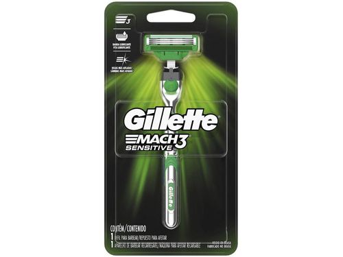 Aparelho de Barbear Gillette - Mach3 Sensitive