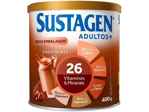 Complemento Alimentar Sustagen Adultos+ - 400g 1 Unidade Chocolate