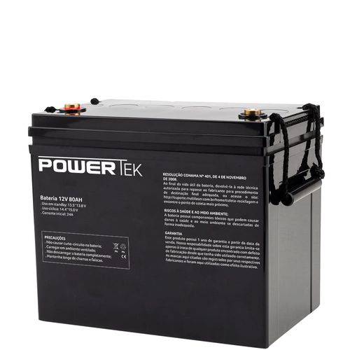 Bateria 12V 80AH Powertek - EN026 EN026
