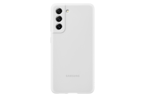 Capa protetora Galaxy S21 FE Silicone Branco