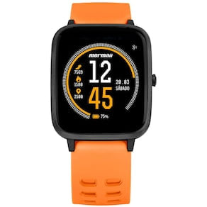 Smartwatch Mormaii Life MOLIFEAK/8L 35mm com Tela 1,3”, Touchscreen, Bluetooth, Resistência à Água - Laranja