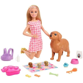 Boneco Mattel Barbie Cachorrinhos Recém-Nascidos HCK75